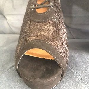 Lace open toe heel boots from torrid